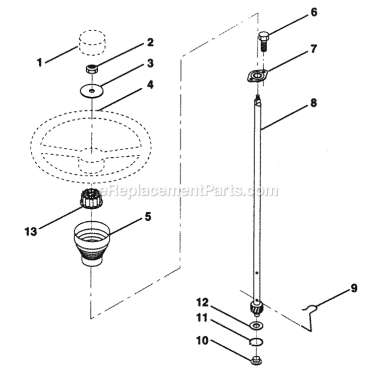 Page N Diagram and Parts List for PP125H38KA  Poulan Lawn Tractor