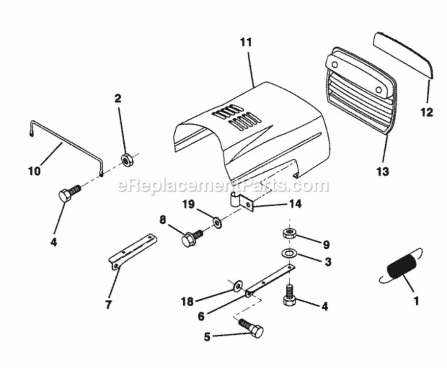 Page I Diagram and Parts List for PP125H38KA  Poulan Lawn Tractor
