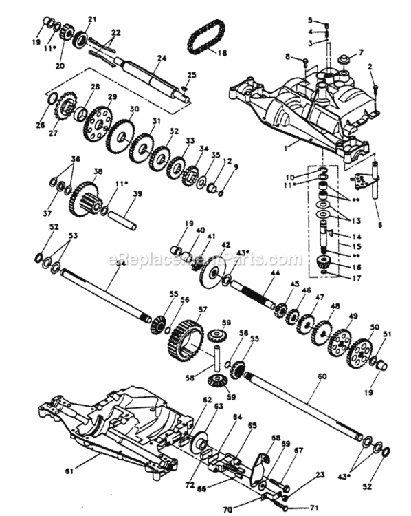 Page P Diagram and Parts List for PP125R38JA  Poulan Lawn Tractor