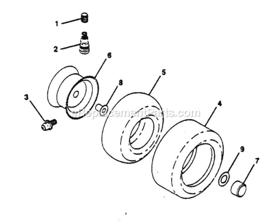 Page Q Diagram and Parts List for PP125R38JA  Poulan Lawn Tractor