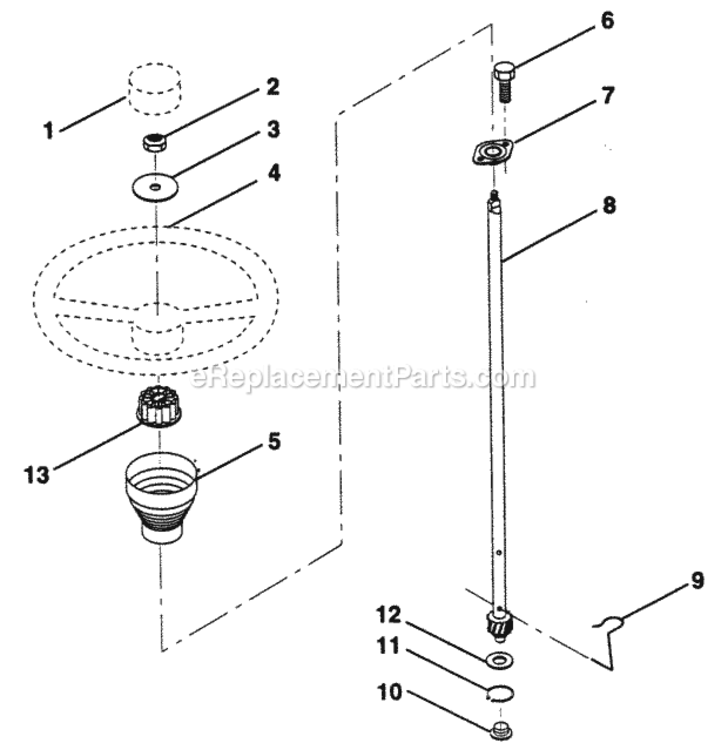 Page N Diagram and Parts List for PP125R38J  Poulan Lawn Tractor