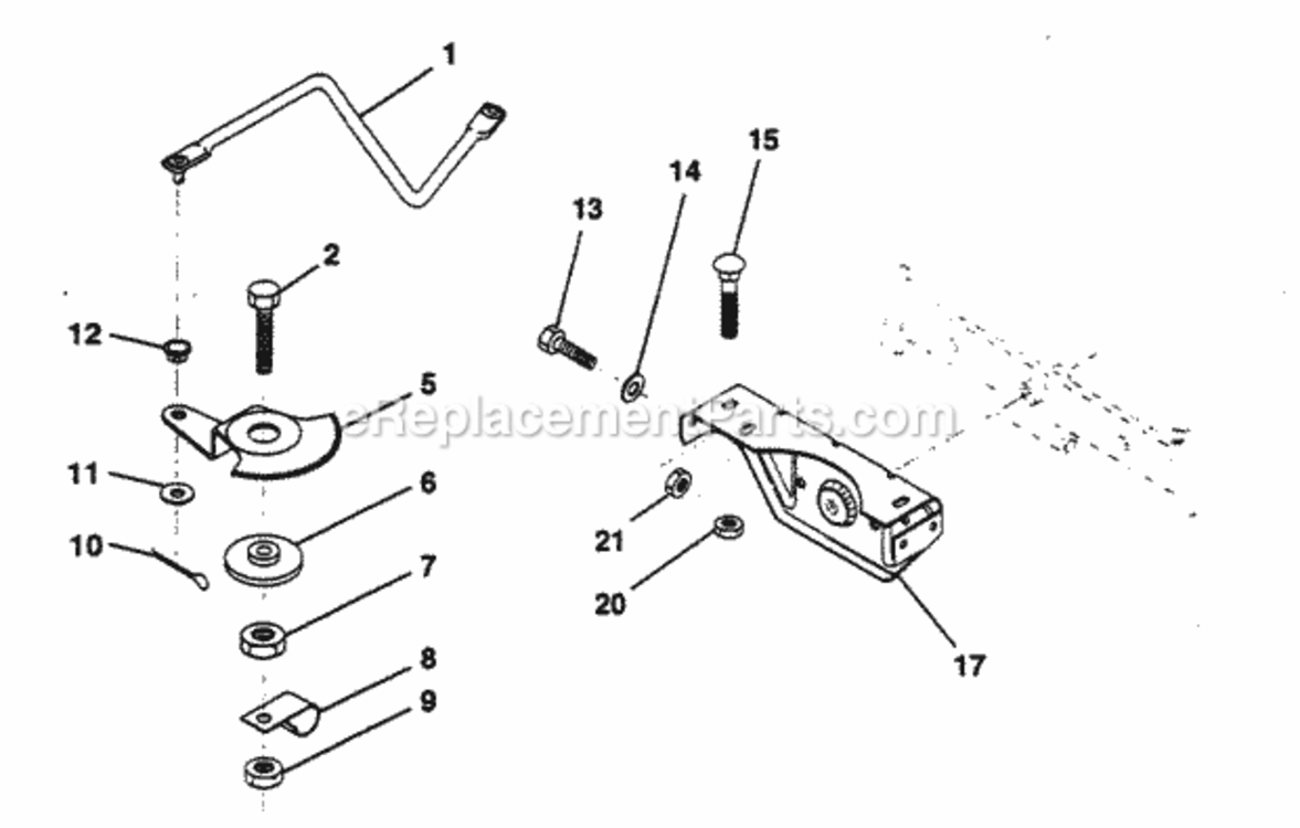 Page M Diagram and Parts List for PP12R38MI  Poulan Lawn Tractor