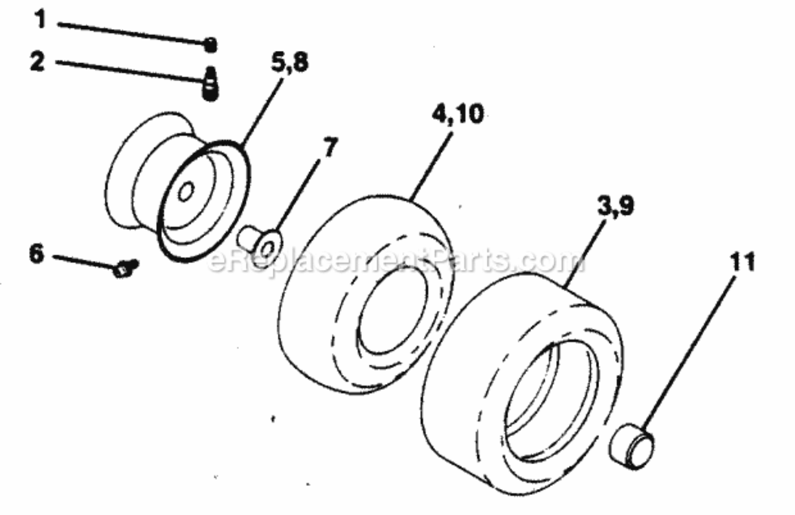 Page K Diagram and Parts List for PP14542KB  Poulan Lawn Tractor