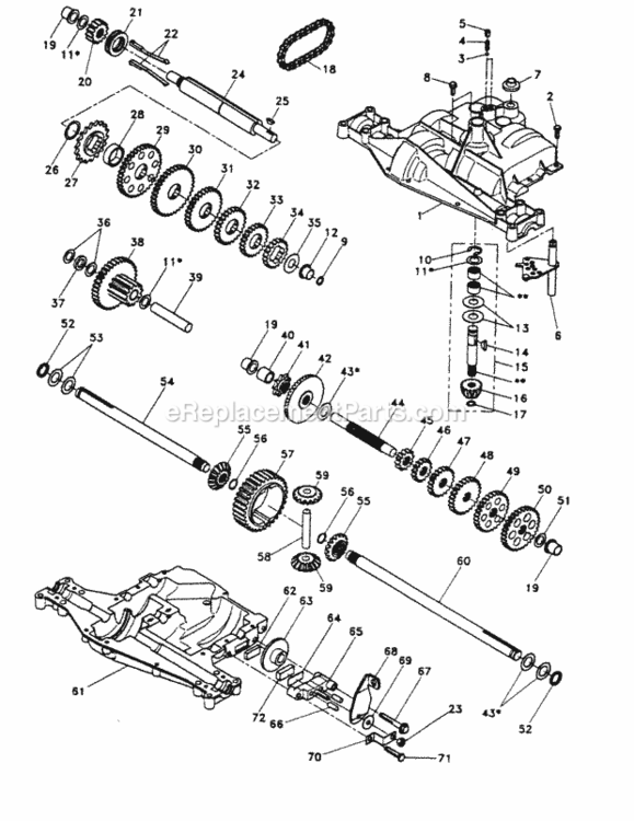 Page B Diagram and Parts List for PP14542KB  Poulan Lawn Tractor