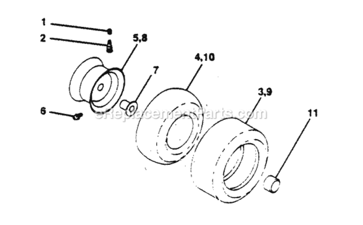 Page K Diagram and Parts List for PP15H42KB  Poulan Lawn Tractor