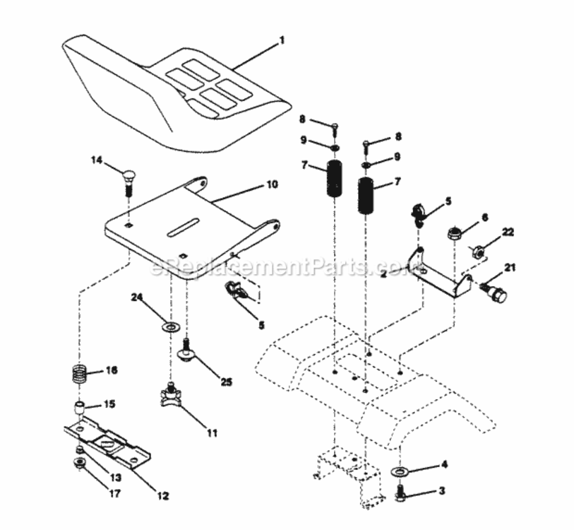 Page I Diagram and Parts List for PP15H42KB  Poulan Lawn Tractor