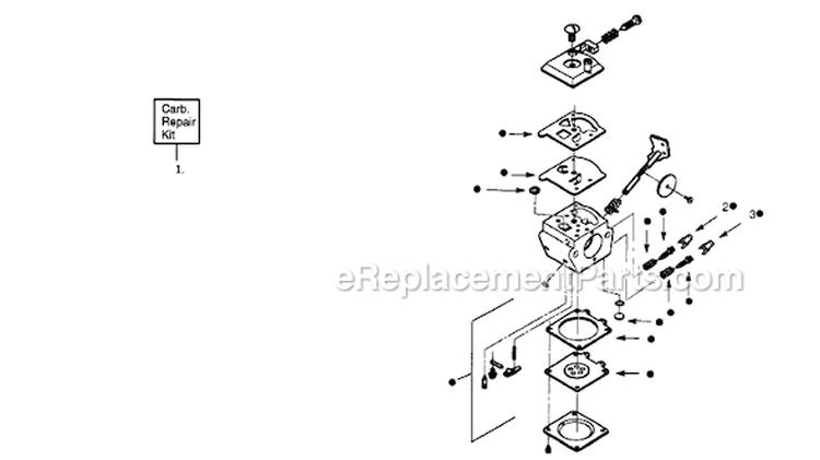 Page A Diagram and Parts List for PP165  Poulan Trimmer