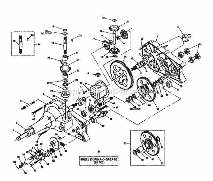Page A Diagram and Parts List for PP16H44B  Poulan Lawn Tractor