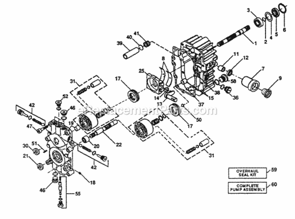 Page H Diagram and Parts List for PP16H44  Poulan Lawn Tractor