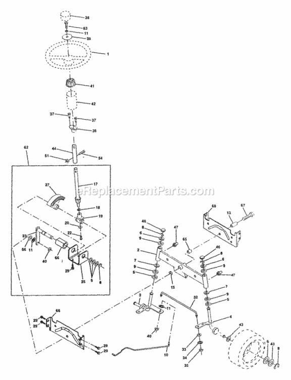 Page I Diagram and Parts List for PP16H46  Poulan Lawn Tractor