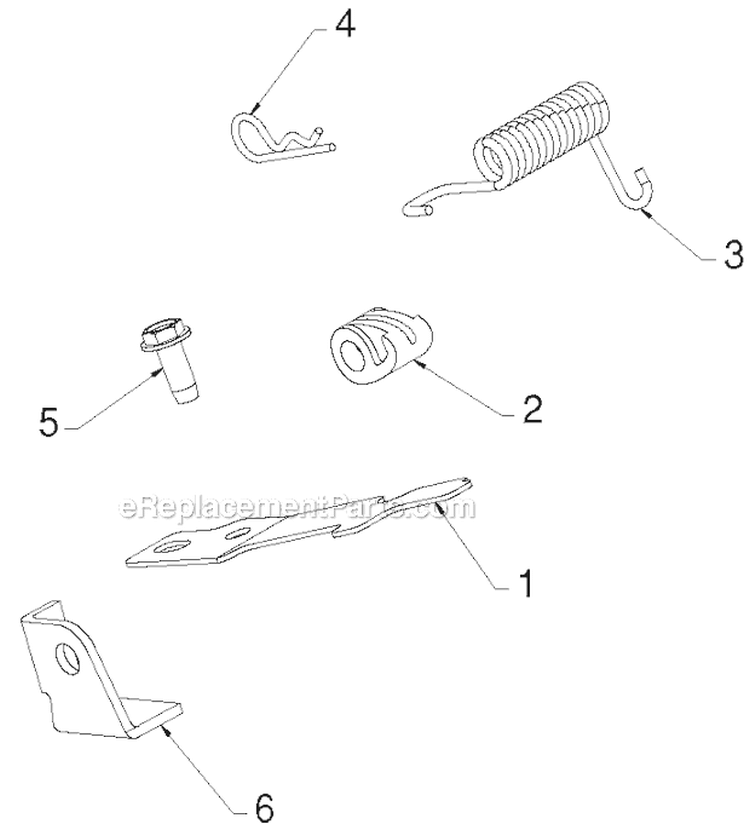 Handle Diagram and Parts List for PP1850ES 96198005502 - 2012-08 Poulan Snow Blower