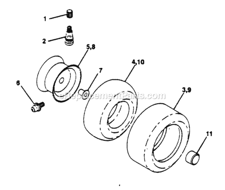Page K Diagram and Parts List for PP18H44JA  Poulan Lawn Tractor