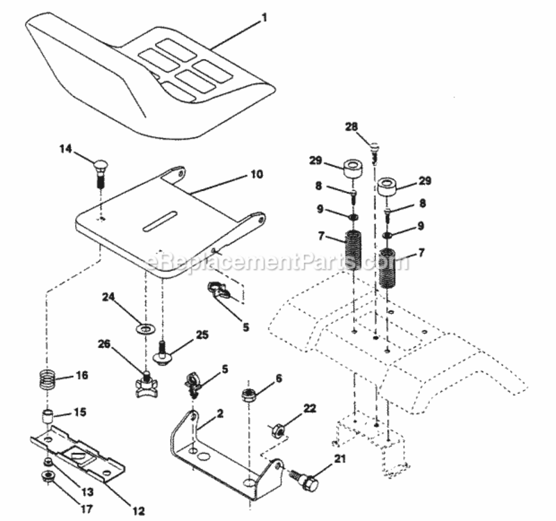 Page I Diagram and Parts List for PP18H44J  Poulan Lawn Tractor