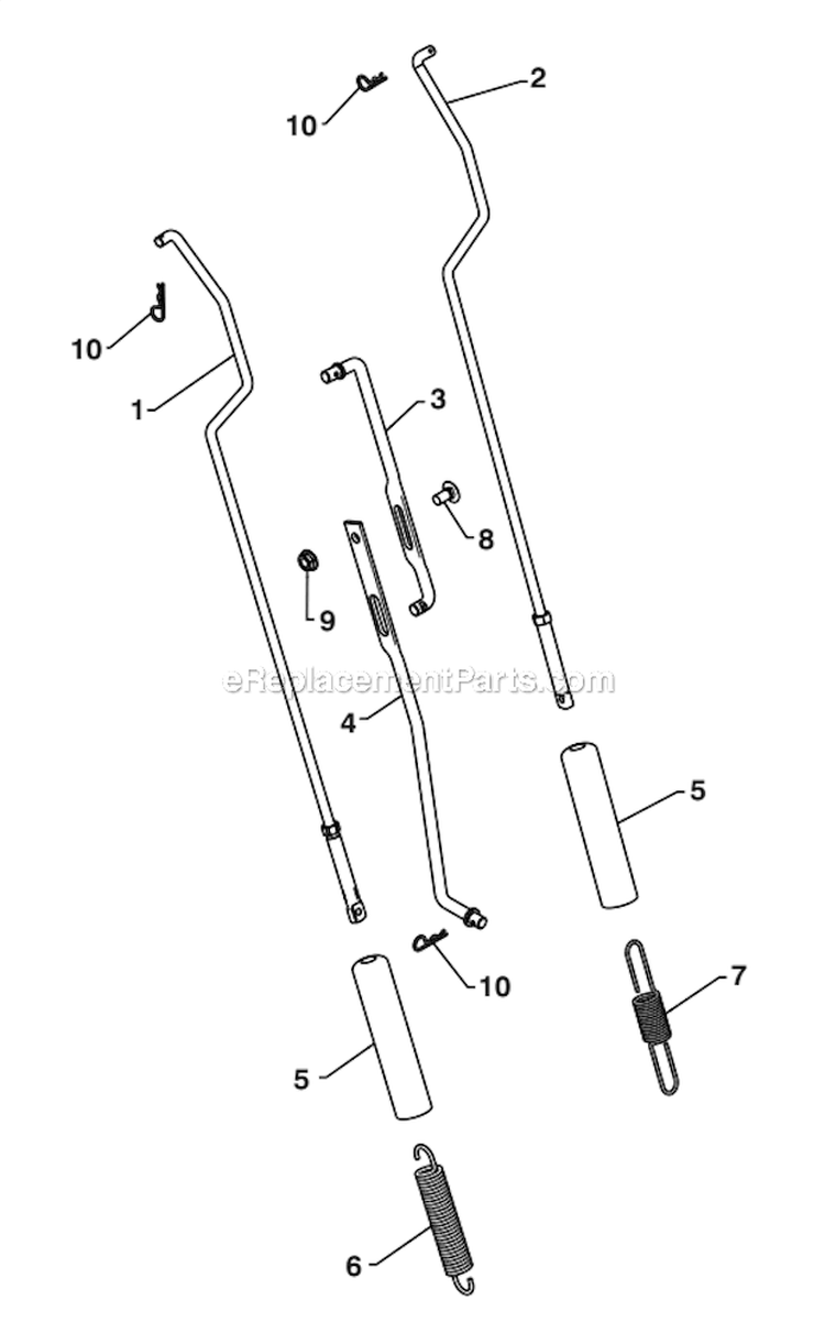 Page K Diagram and Parts List for PP208E24  Poulan Snow Blower