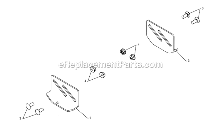 Page E Diagram and Parts List for PP208E24  Poulan Snow Blower