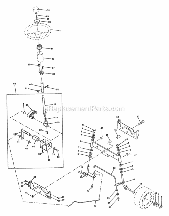 Page I Diagram and Parts List for PP20H46A  Poulan Lawn Tractor