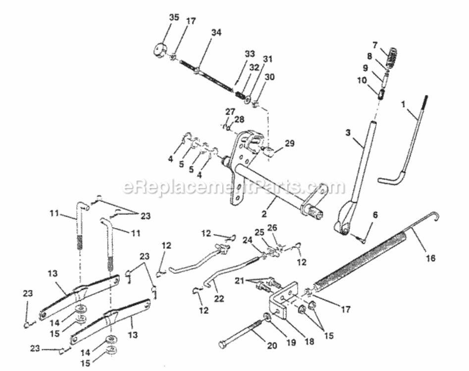 Page F Diagram and Parts List for PP20H50J  Poulan Lawn Tractor