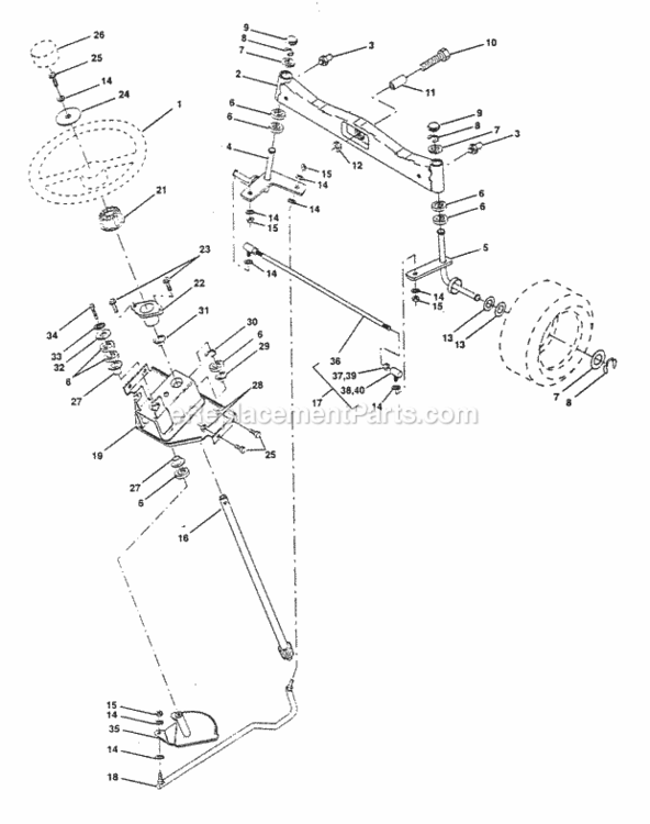 Page I Diagram and Parts List for PP20H50J  Poulan Lawn Tractor