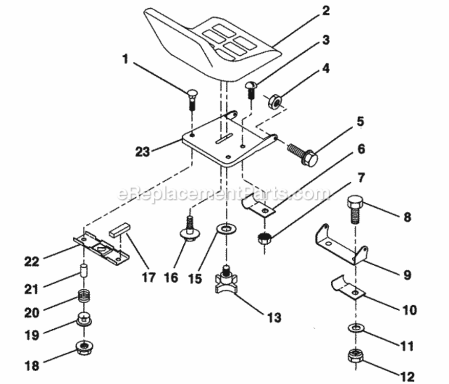 Page M Diagram and Parts List for PP21R38MA  Poulan Lawn Tractor