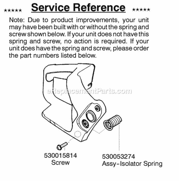 Page D Diagram and Parts List for PP220 Type 5 Poulan Chainsaw