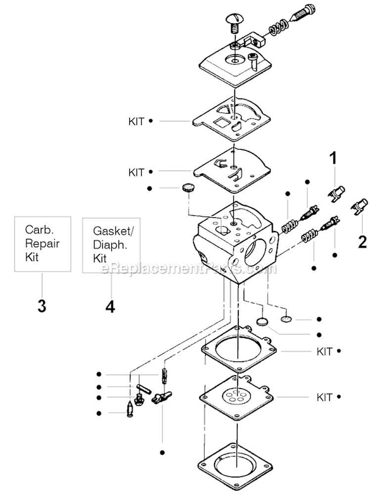 Page A Diagram and Parts List for PP220  Poulan Leaf Blower / Vacuum
