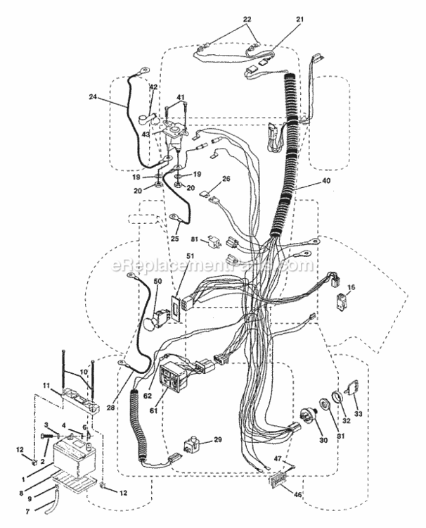 Page C Diagram and Parts List for PP22H50  Poulan Lawn Tractor