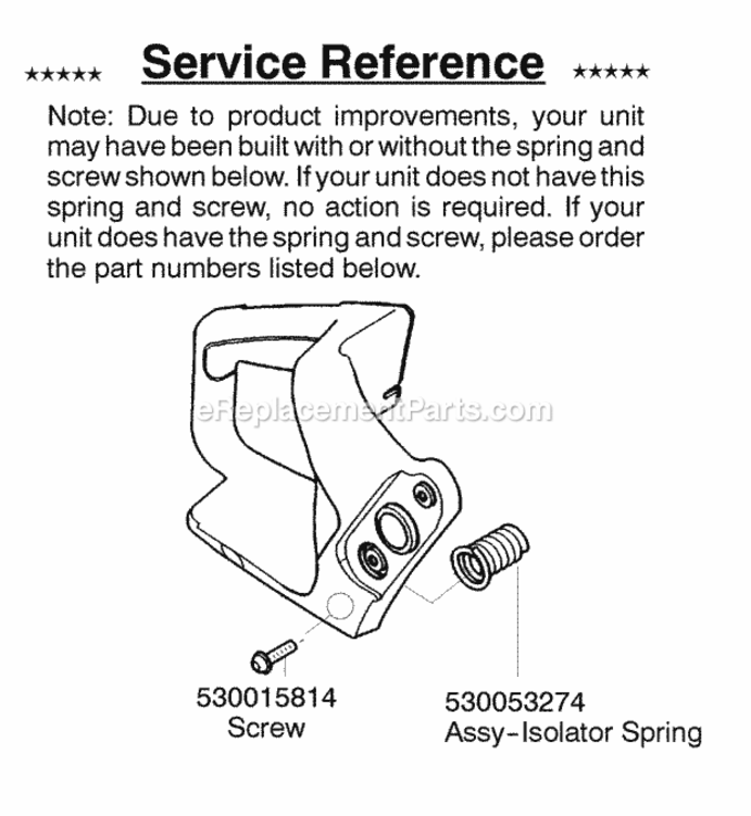 Page C Diagram and Parts List for PP260 Type 1 Poulan Chainsaw