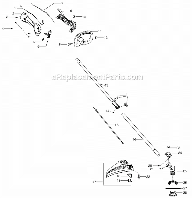 Page A Diagram and Parts List for PP335 2010 Poulan Trimmer