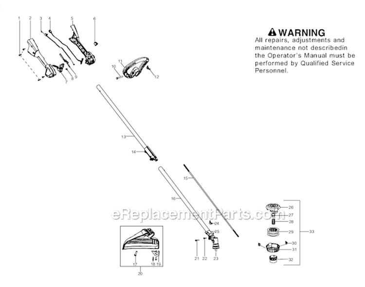 Page A Diagram and Parts List for PP428S 2012-12 Poulan Trimmer