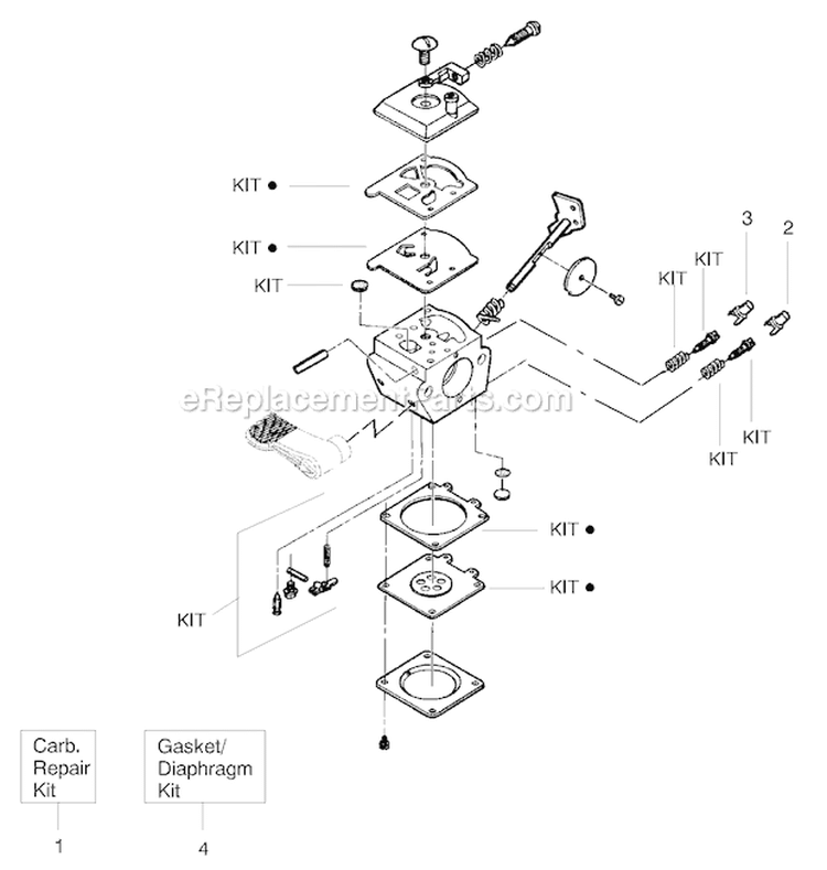 Carburetor Assembly(Wt619) 530071565 Diagram and Parts List for PP445  Poulan Pole Saw