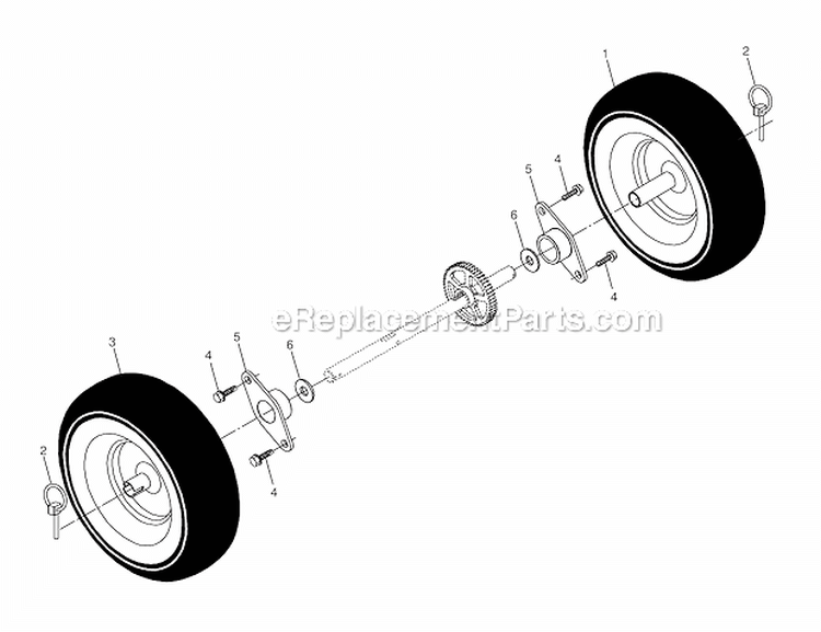 Wheels__Decals Diagram and Parts List for PP8527ES  Poulan Snow Blower