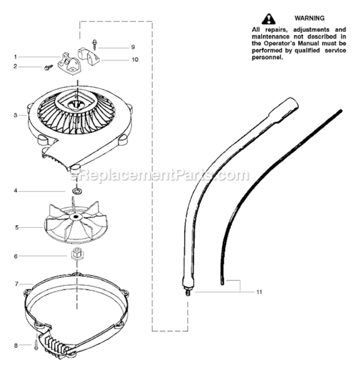 Page A Diagram and Parts List for PPB3000B  Poulan Edger