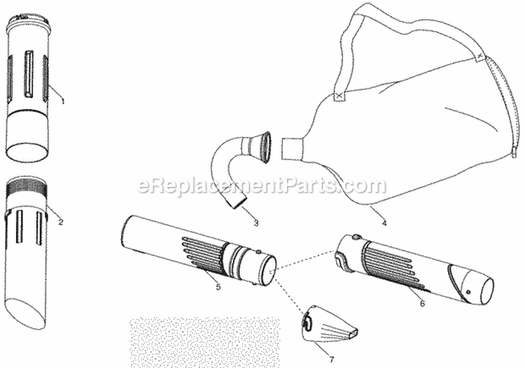 Page C Diagram and Parts List for PPB430VS Type2 Poulan Leaf Blower / Vacuum