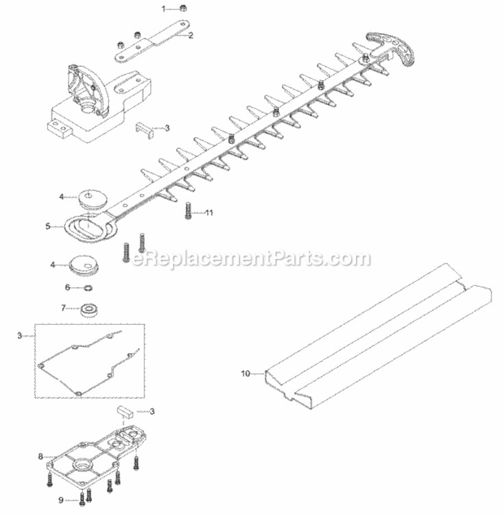 Page A Diagram and Parts List for PPB6000H  Poulan Pole Saw