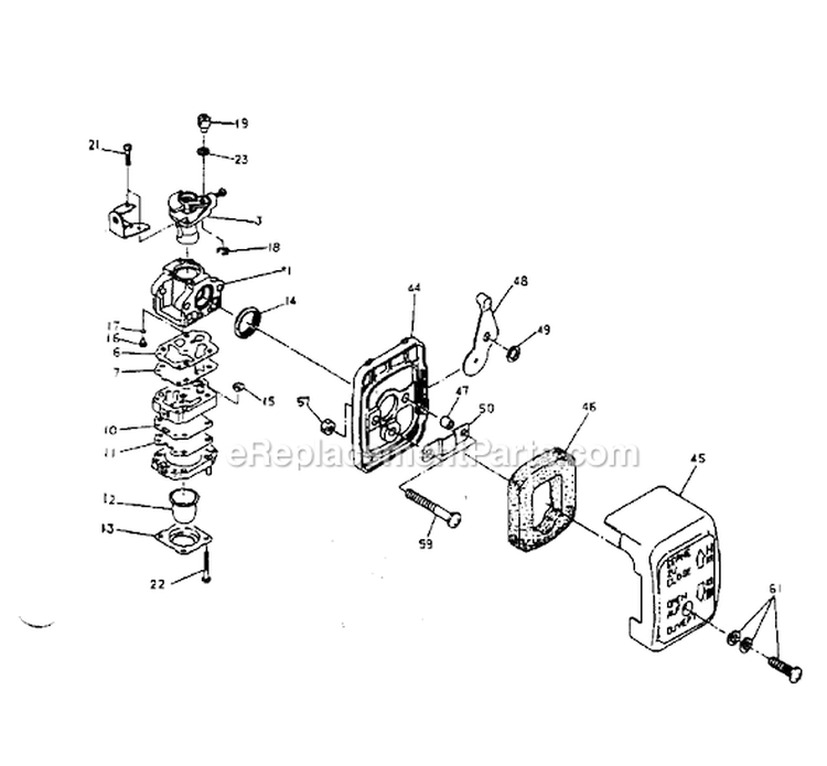 Page A Diagram and Parts List for PPC25  Poulan Trimmer