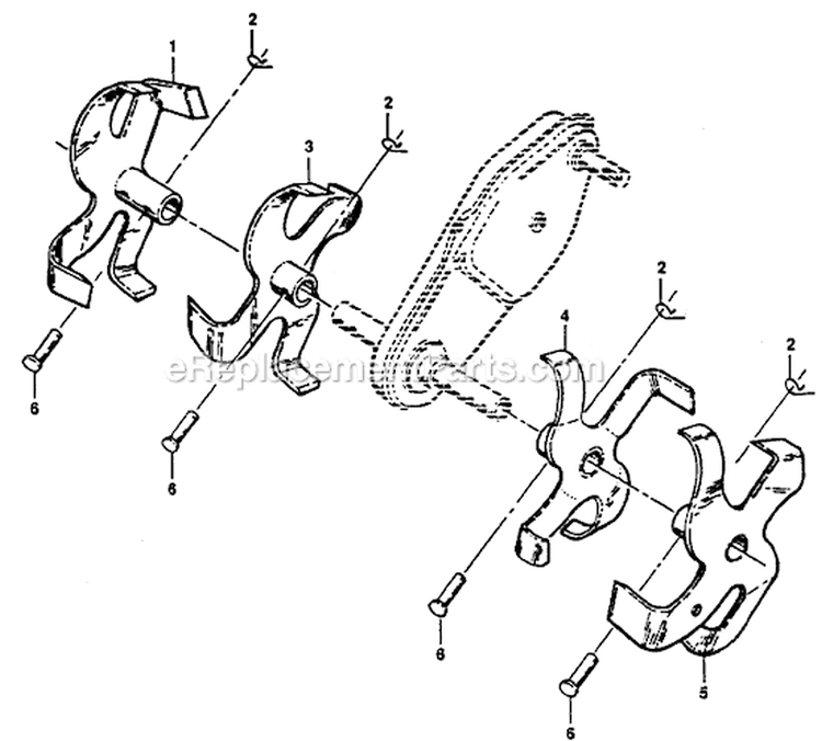 Page D Diagram and Parts List for PPFT3C  Poulan Tiller