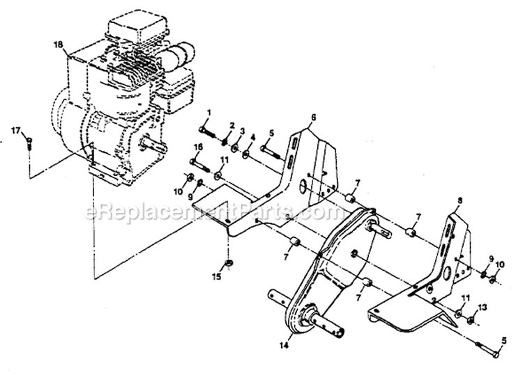 Page E Diagram and Parts List for PPFT3C  Poulan Tiller