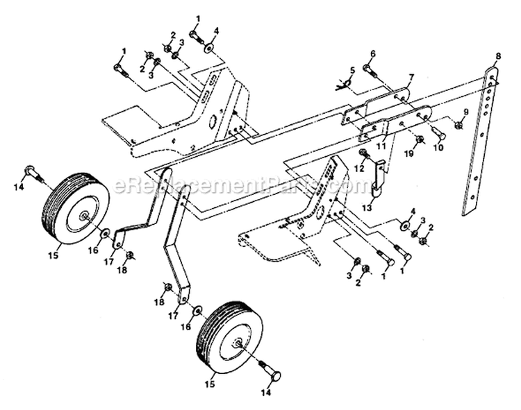 Page F Diagram and Parts List for PPFT3K  Poulan Tiller