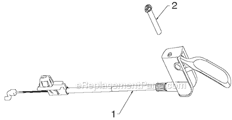 Control Panel Discharge Chute Diagram and Parts List for PR14527ES 96198004702 - 2012-06 Poulan Snow Blower