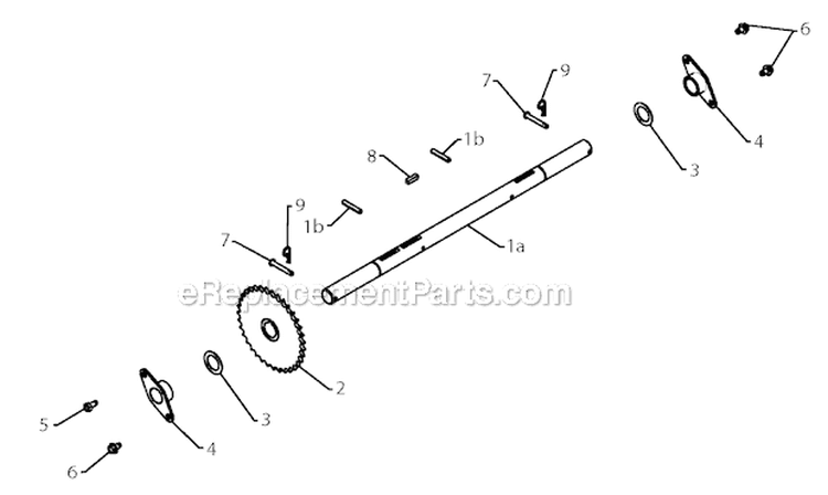 Drive Diagram and Parts List for PR14527ES 96198004702 - 2012-06 Poulan Snow Blower
