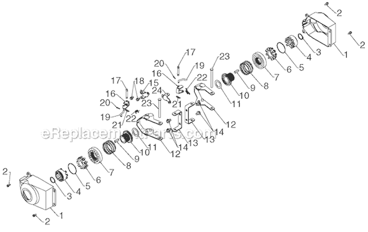 Wheels Tires Diagram and Parts List for PR14527ES 96198004702 - 2012-06 Poulan Snow Blower