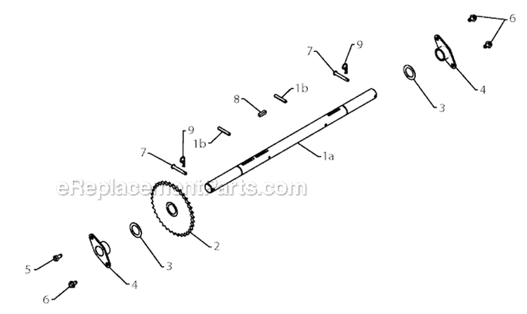 Drive Diagram and Parts List for PR14527ES 96198004704 - 2012-08 Poulan Snow Blower