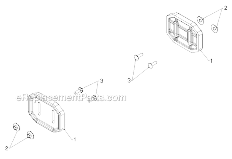 Auger Housing Impeller Diagram and Parts List for PR14527ES 96198004704 - 2012-08 Poulan Snow Blower