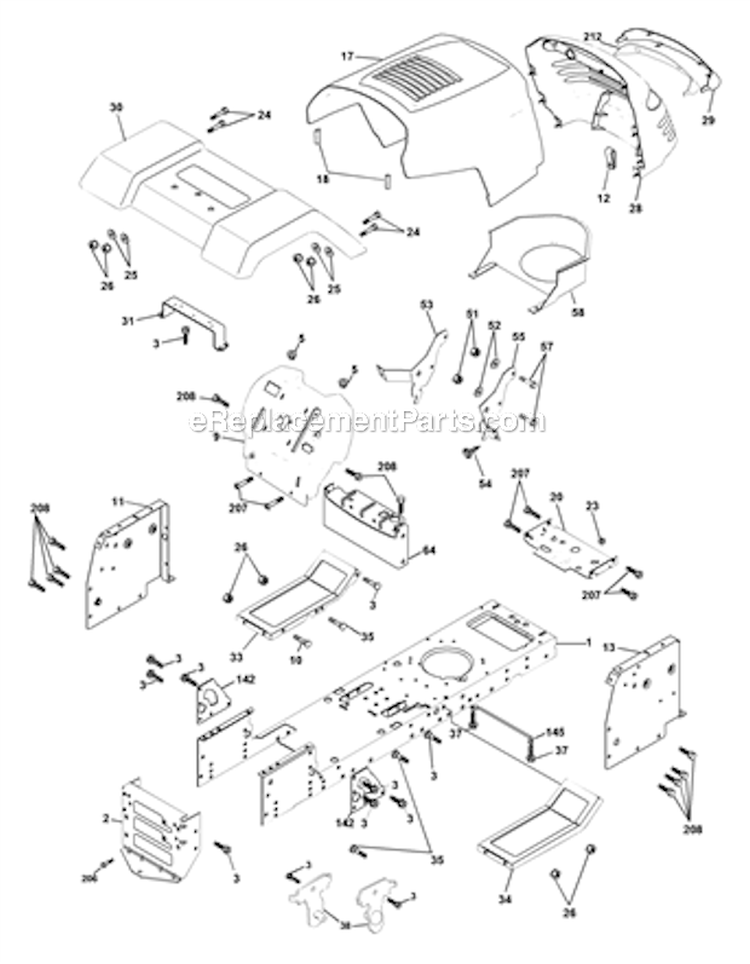 Page A Diagram and Parts List for PR16H42STA 2000 Poulan Lawn Tractor