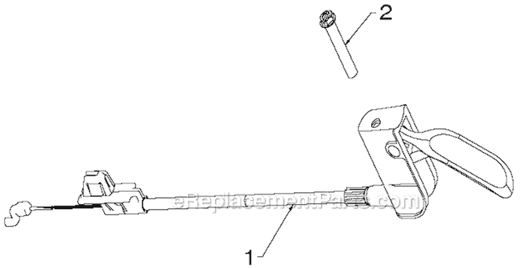 Control Panel Discharge Chute Diagram and Parts List for PR18530ES 96198004904 - 2012-08 Poulan Snow Blower