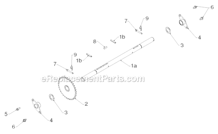 Drive Diagram and Parts List for PR18530ES 96198004904 - 2012-08 Poulan Snow Blower