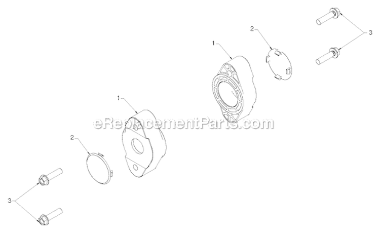 Auger Housing Impeller Diagram and Parts List for PR18530ES 96198004904 - 2012-08 Poulan Snow Blower