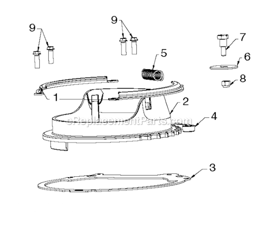 Control_Panel_Discharge_Chute Diagram and Parts List for PR521 2013-05 Poulan Snow Blower