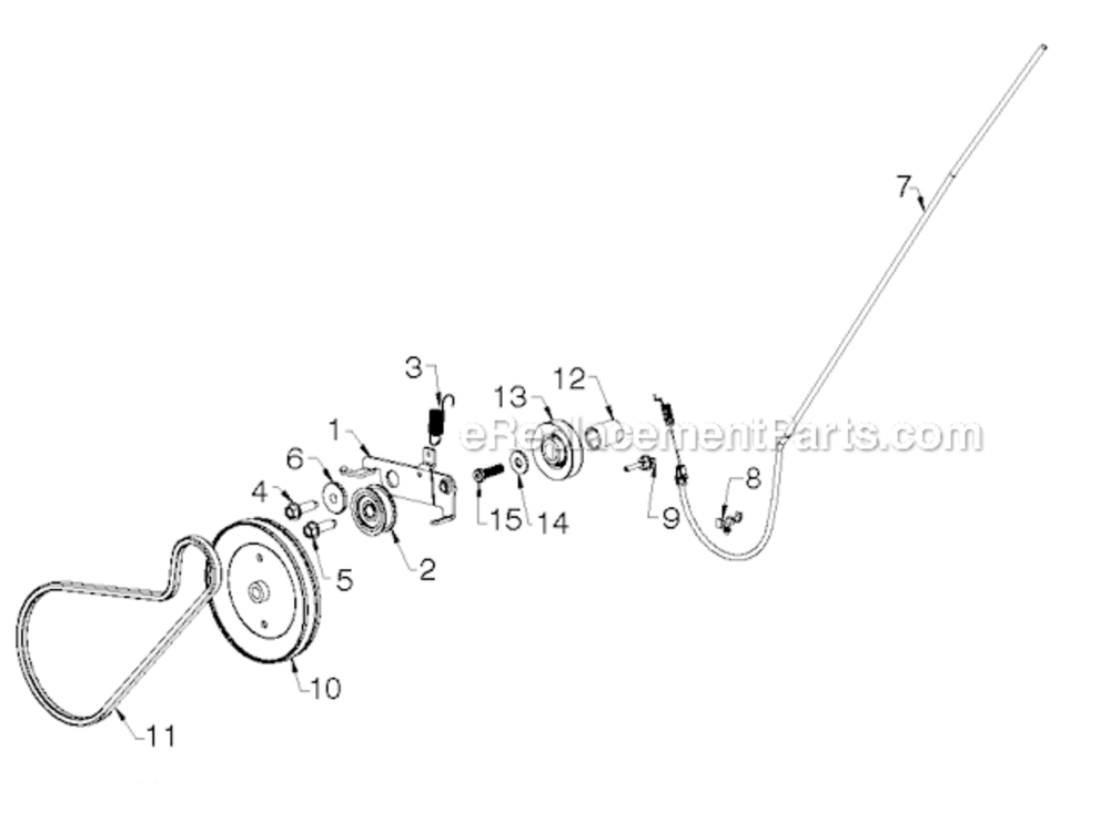 Drive Diagram and Parts List for PR521 2013-05 Poulan Snow Blower
