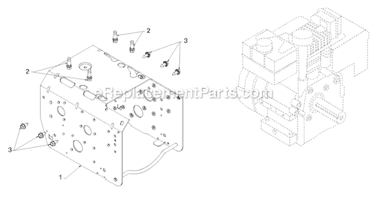 Chassis Engine Pulleys Diagram and Parts List for PR624ES 96198004604 - 2012-08 Poulan Snow Blower